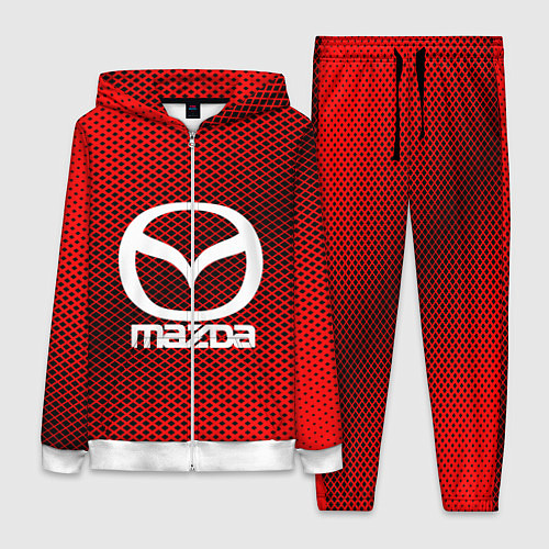 Женский костюм Mazda: Red Carbon / 3D-Белый – фото 1