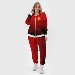 Женский 3D-костюм FC Man UTD: Red Poly, цвет: 3D-белый — фото 2