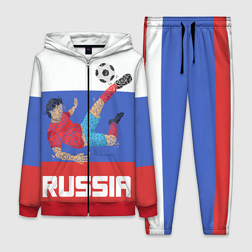 Женский костюм Russia Footballer / 3D-Красный – фото 1