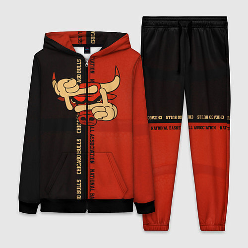 Женский костюм NBA. Chicago Bulls / 3D-Черный – фото 1