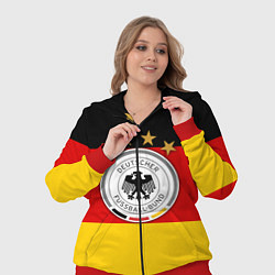 Женский 3D-костюм Немецкий футбол, цвет: 3D-красный — фото 2