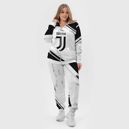 Женский костюм Juventus / 3D-Белый – фото 4