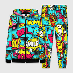 Женский 3D-костюм Кислотный поп-арт, цвет: 3D-черный