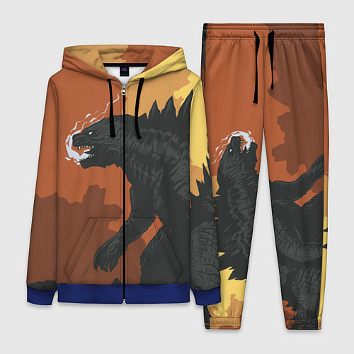 Женский костюм Godzilla: Monster Smoke / 3D-Синий – фото 1