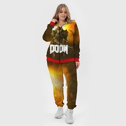 Женский 3D-костюм DOOM: Soldier, цвет: 3D-красный — фото 2