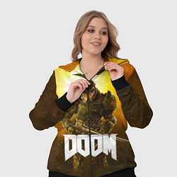 Женский 3D-костюм DOOM: Soldier, цвет: 3D-черный — фото 2
