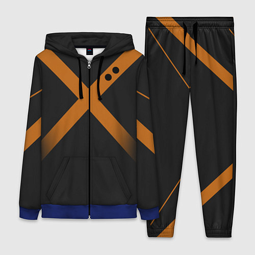 Женский костюм KATSUKI BAKUGOU полосы / 3D-Синий – фото 1