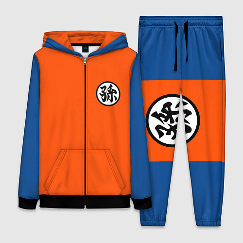 Женский костюм DBZ: Goku Kanji Emblem / 3D-Черный – фото 1