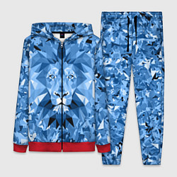 Женский костюм Сине-бело-голубой лев