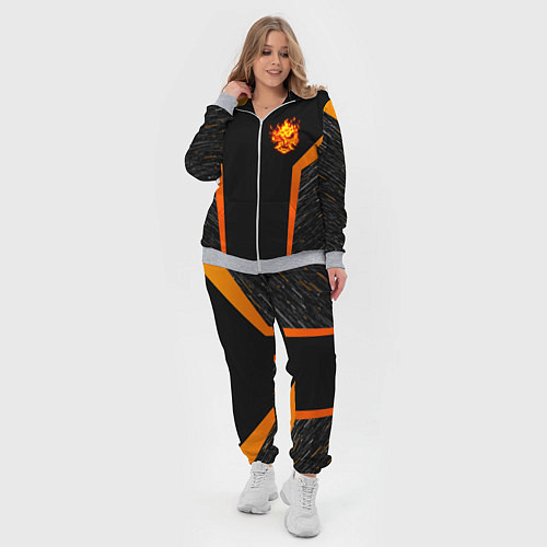 Женский костюм Cyberpunk 2077: Samurai Style / 3D-Меланж – фото 4