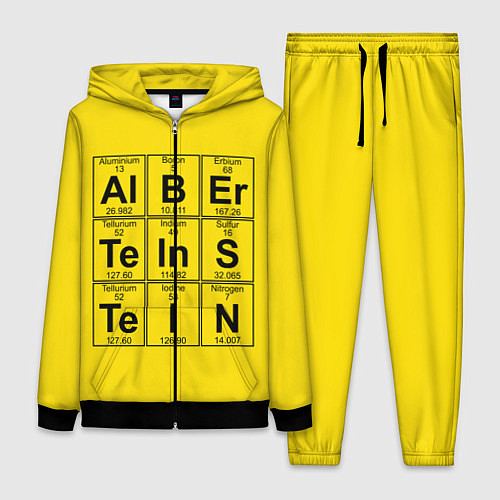 Женский костюм Альберт Эйнштейн / 3D-Черный – фото 1