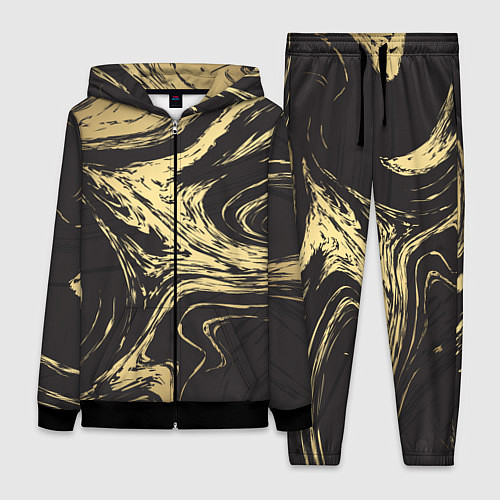 Женский костюм Золотой мрамор / 3D-Черный – фото 1