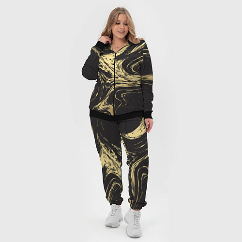 Женский костюм Золотой мрамор / 3D-Черный – фото 4