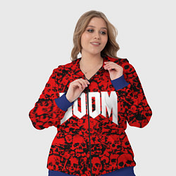 Женский 3D-костюм DOOM: Blooded Skuls, цвет: 3D-синий — фото 2