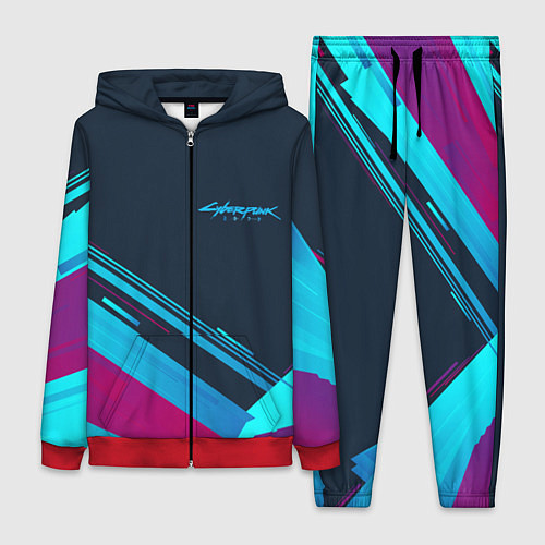 Женский костюм Cyberpunk 2077 / 3D-Красный – фото 1