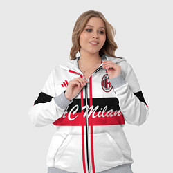 Женский 3D-костюм AC Milan: White Form, цвет: 3D-меланж — фото 2