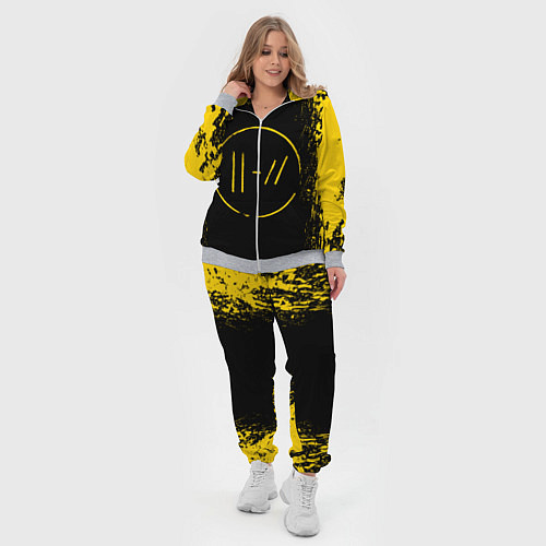 Женский костюм 21 Pilots: Yellow & Black / 3D-Меланж – фото 4