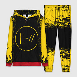 Женский 3D-костюм 21 Pilots: Yellow & Black, цвет: 3D-красный
