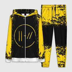 Женский 3D-костюм 21 Pilots: Yellow & Black, цвет: 3D-белый