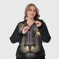 Женский 3D-костюм Лев с молнией, цвет: 3D-черный — фото 2