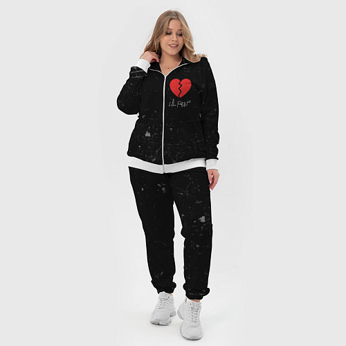 Женский костюм Lil Peep: Broken Heart / 3D-Белый – фото 4