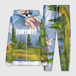 Женский 3D-костюм Fortnite: Forest View, цвет: 3D-белый