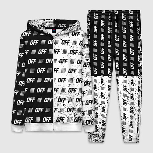 Женский костюм Off-White: Black & White / 3D-Белый – фото 1