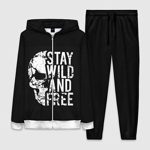 Женский костюм Stay wild and free / 3D-Белый – фото 1