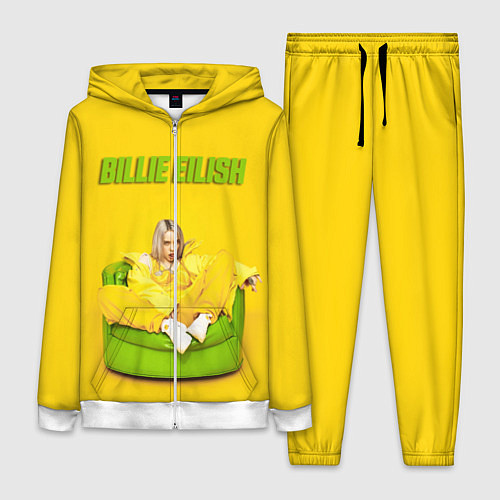 Женский костюм Billie Eilish: Yellow Mood / 3D-Белый – фото 1