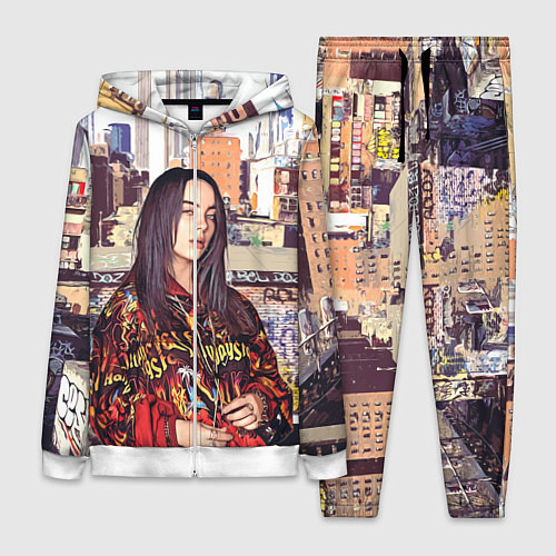 Женский костюм Billie Eilish: Street Style / 3D-Белый – фото 1