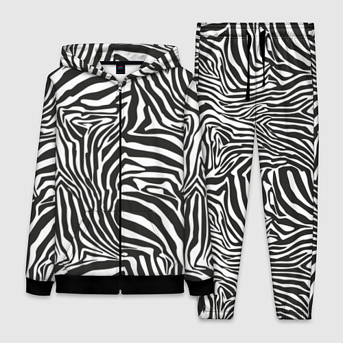 Женский костюм Полосы шкура зебры / 3D-Черный – фото 1