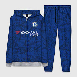 Женский 3D-костюм Chelsea home 19-20, цвет: 3D-меланж