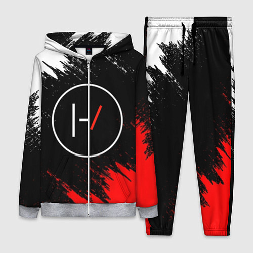 Женский костюм 21 Pilots: Black & Red / 3D-Меланж – фото 1