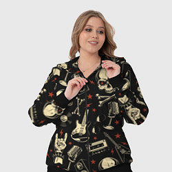 Женский 3D-костюм Гранж с черепами, цвет: 3D-черный — фото 2