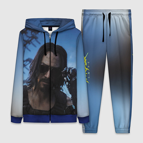 Женский костюм Киану Ривз / 3D-Синий – фото 1