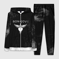 Женский 3D-костюм Bon Jovi, цвет: 3D-белый