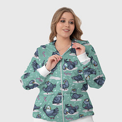 Женский 3D-костюм Голуби и червяки, цвет: 3D-белый — фото 2