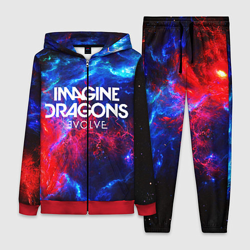 Женский костюм IMAGINE DRAGONS / 3D-Красный – фото 1