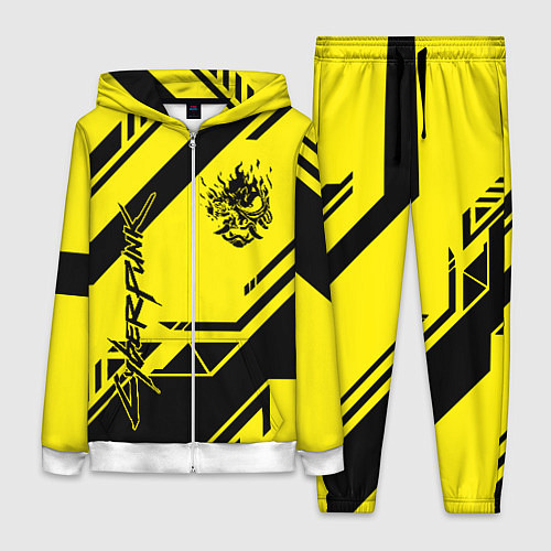 Женский костюм Cyberpunk 2077: Yellow Samurai / 3D-Белый – фото 1