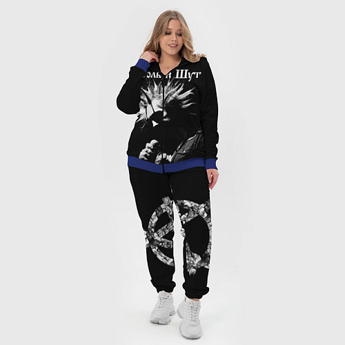 Женский костюм Король и Шут Анархия спина / 3D-Синий – фото 4