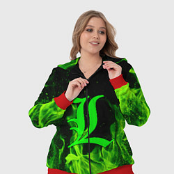 Женский 3D-костюм L letter flame, цвет: 3D-красный — фото 2