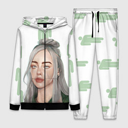 Женский 3D-костюм Billie Eilish, цвет: 3D-черный