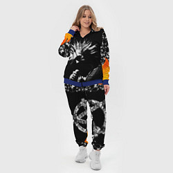 Женский 3D-костюм Король и Шут Анархия спина, цвет: 3D-синий — фото 2