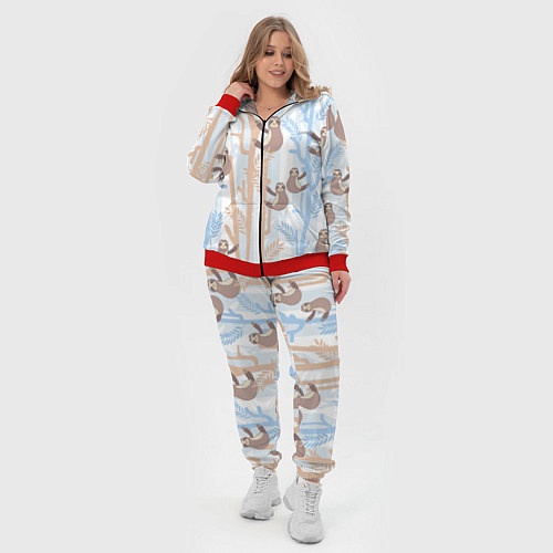 Женский костюм Ленивец стайл / 3D-Красный – фото 4