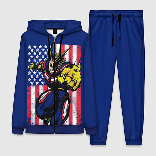 Женский костюм Моя геройская академия / 3D-Синий – фото 1