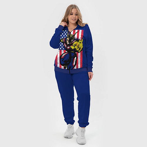 Женский костюм Моя геройская академия / 3D-Синий – фото 4