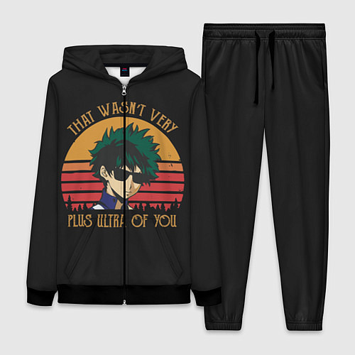 Женский костюм Моя геройская академия / 3D-Черный – фото 1