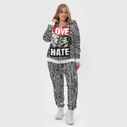 Женский 3D-костюм Love Hate, цвет: 3D-белый — фото 2