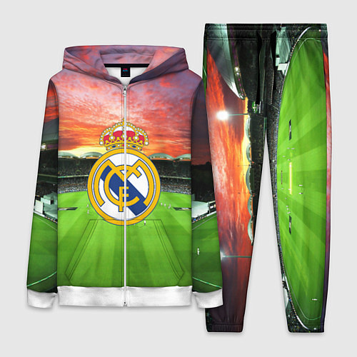 Женский костюм FC Real Madrid / 3D-Белый – фото 1