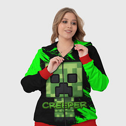 Женский 3D-костюм MINECRAFT CREEPER, цвет: 3D-красный — фото 2